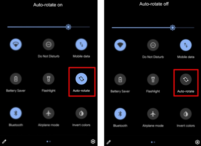 Disable Auto Rotate